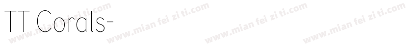 TT Corals字体转换